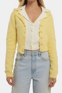 Scallop Edge Cropped Cardigan sold by Lord & Taylor