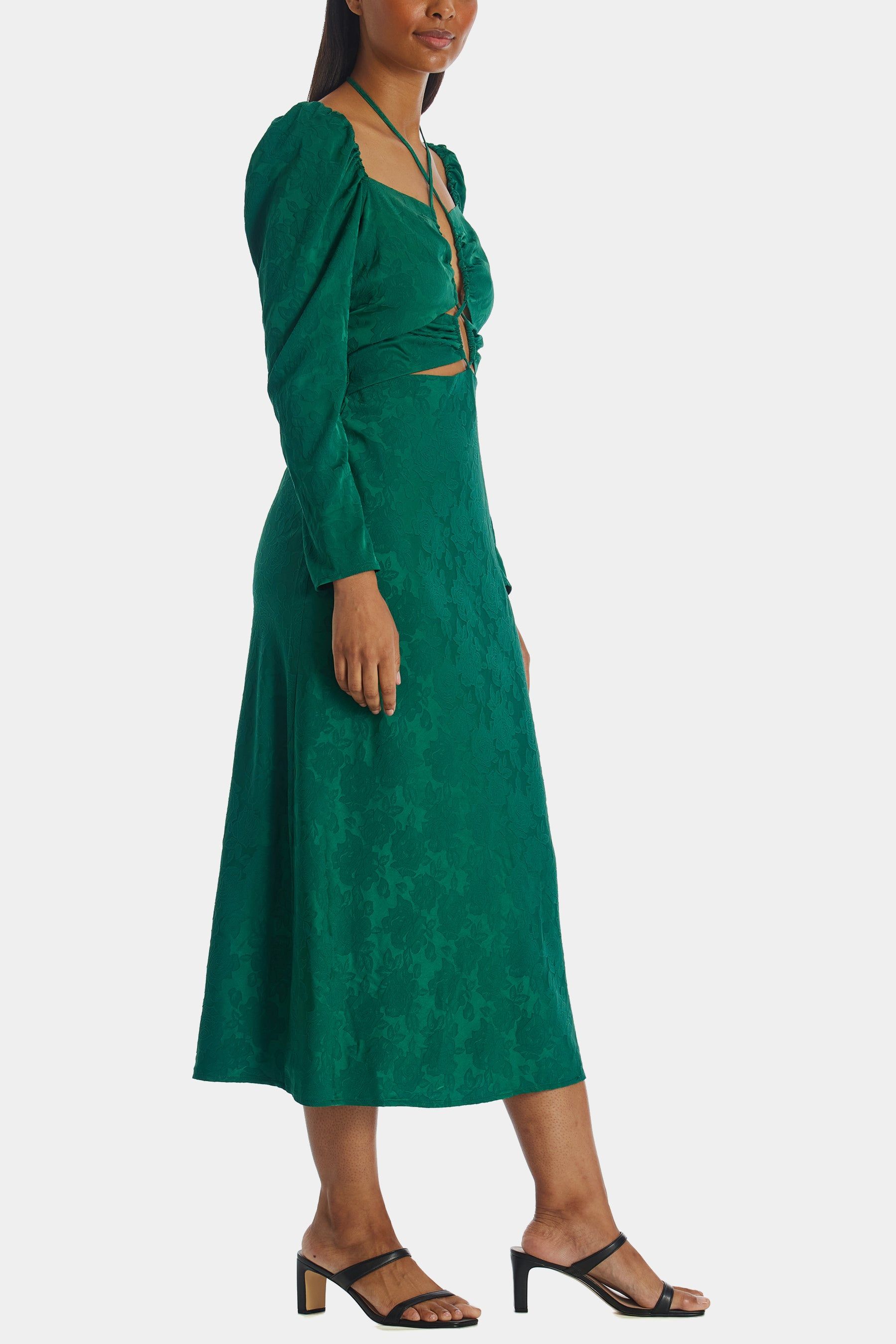 Halter Cut Out Midi Dress sold by Lord & Taylor product image thumbnail 4