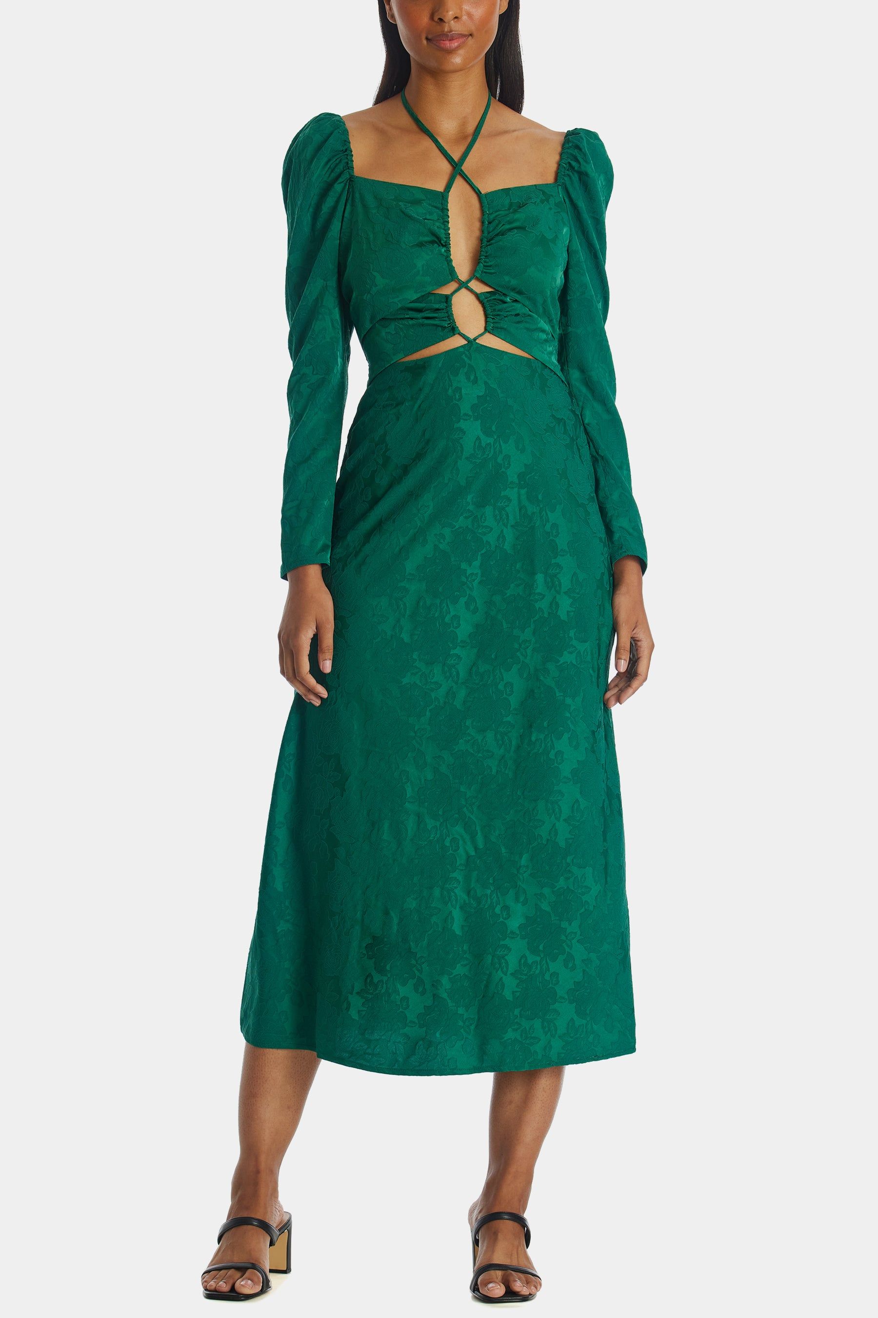 Halter Cut Out Midi Dress sold by Lord & Taylor