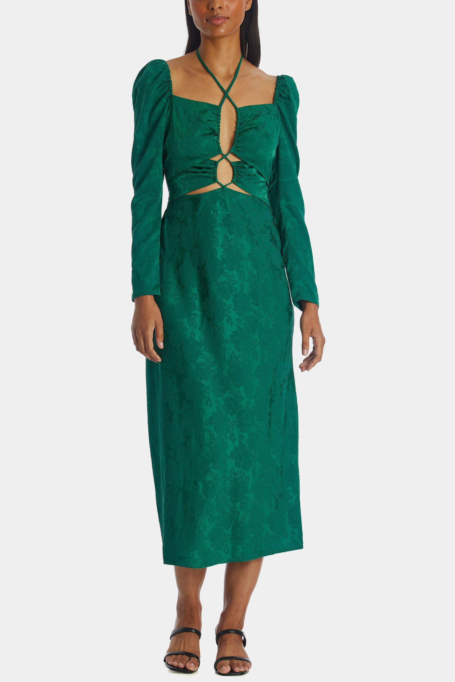 Halter Cut Out Midi Dress sold by Lord & Taylor product image thumbnail 5