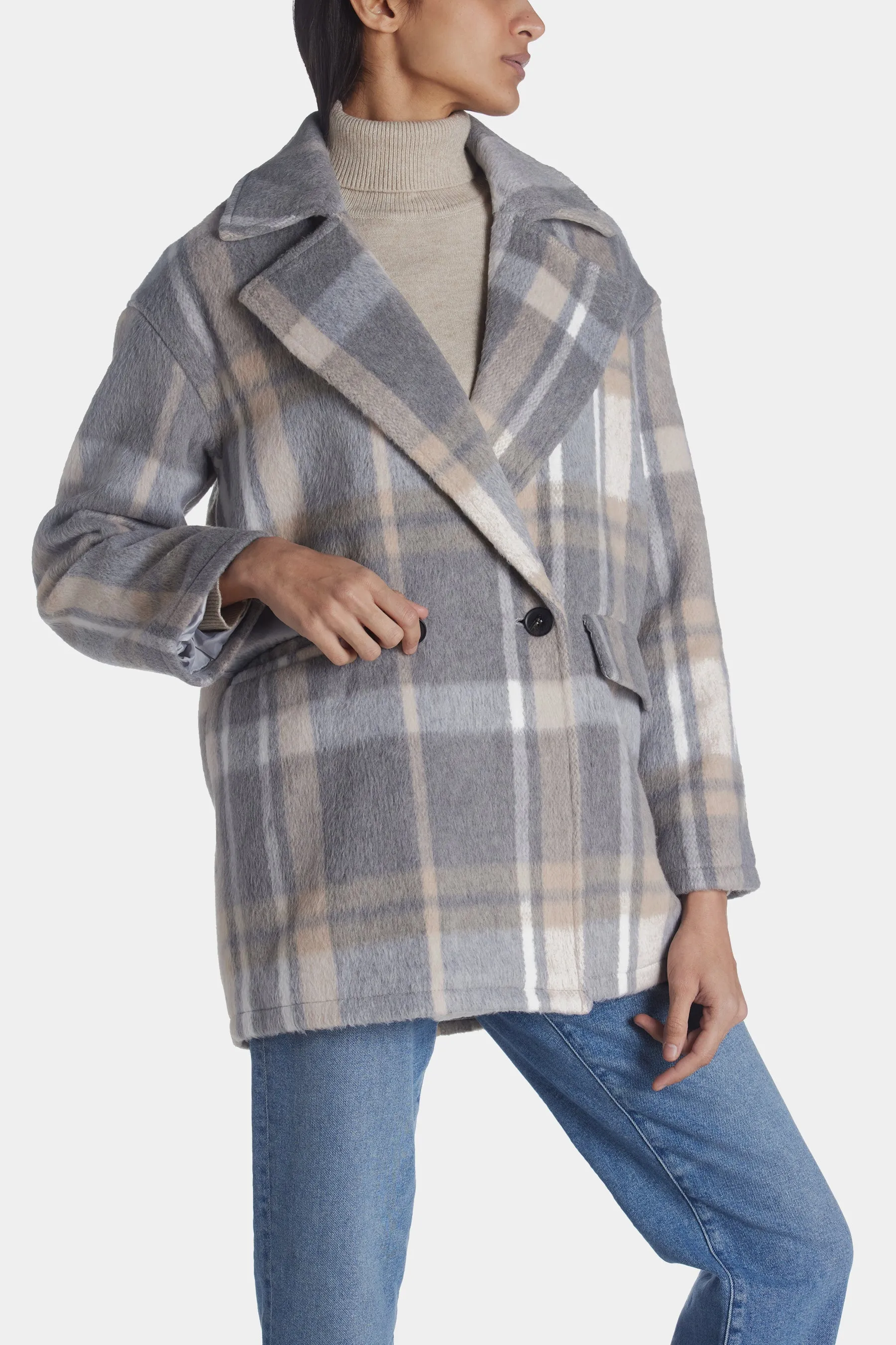 Oversized Mid Length Coat sold by Lord & Taylor product image thumbnail 2