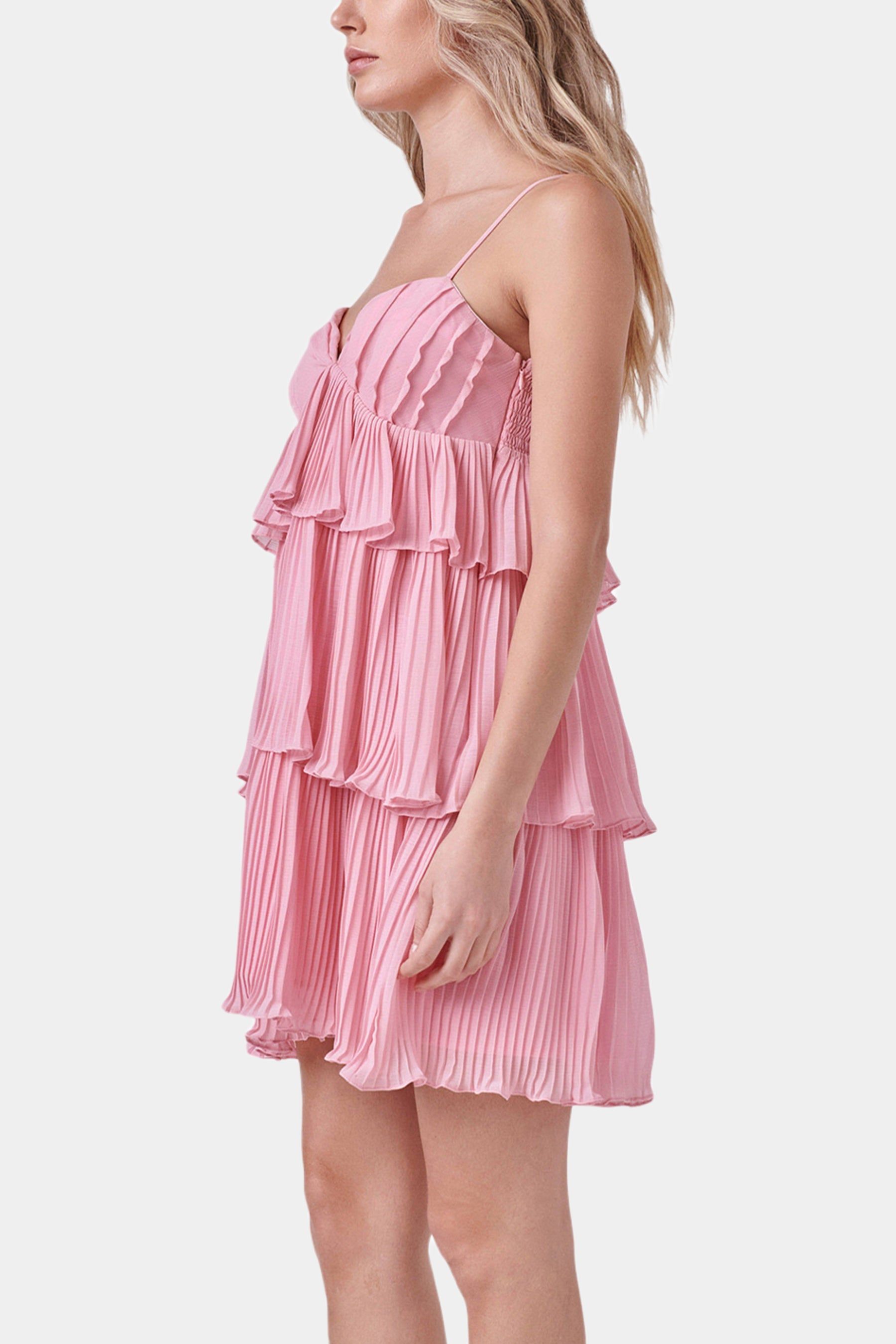 Pleated Chiffon Mini Dress sold by Lord & Taylor product image thumbnail 4