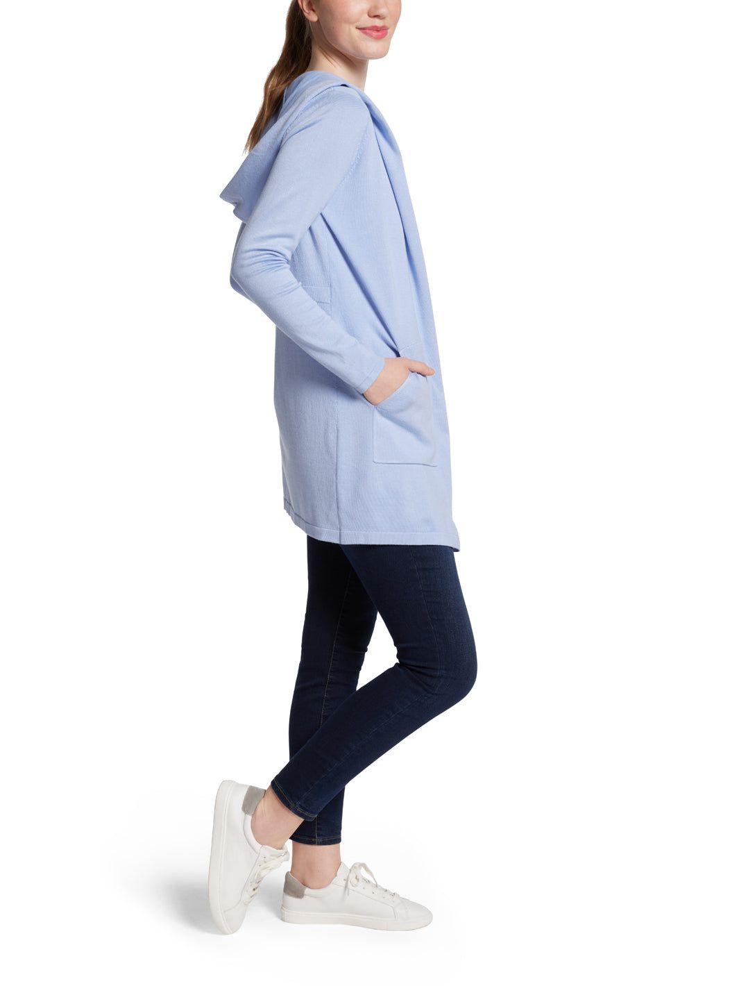 Hooded Open Cardigan sold by Lord & Taylor product image thumbnail 2
