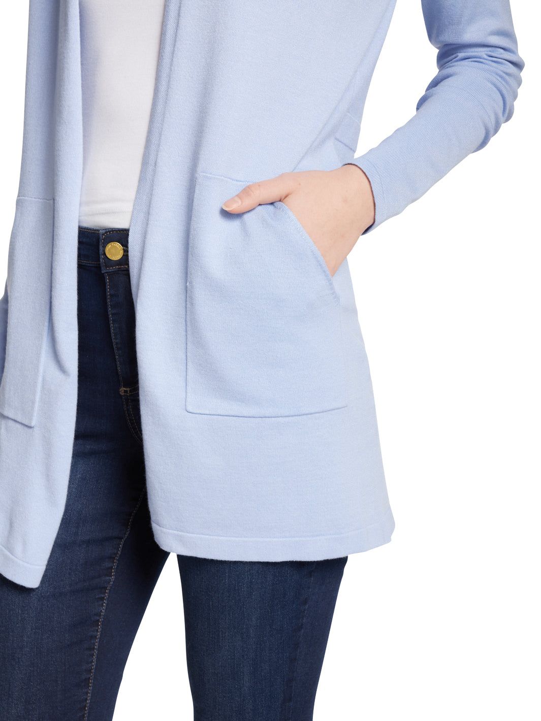 Hooded Open Cardigan sold by Lord & Taylor product image thumbnail 4