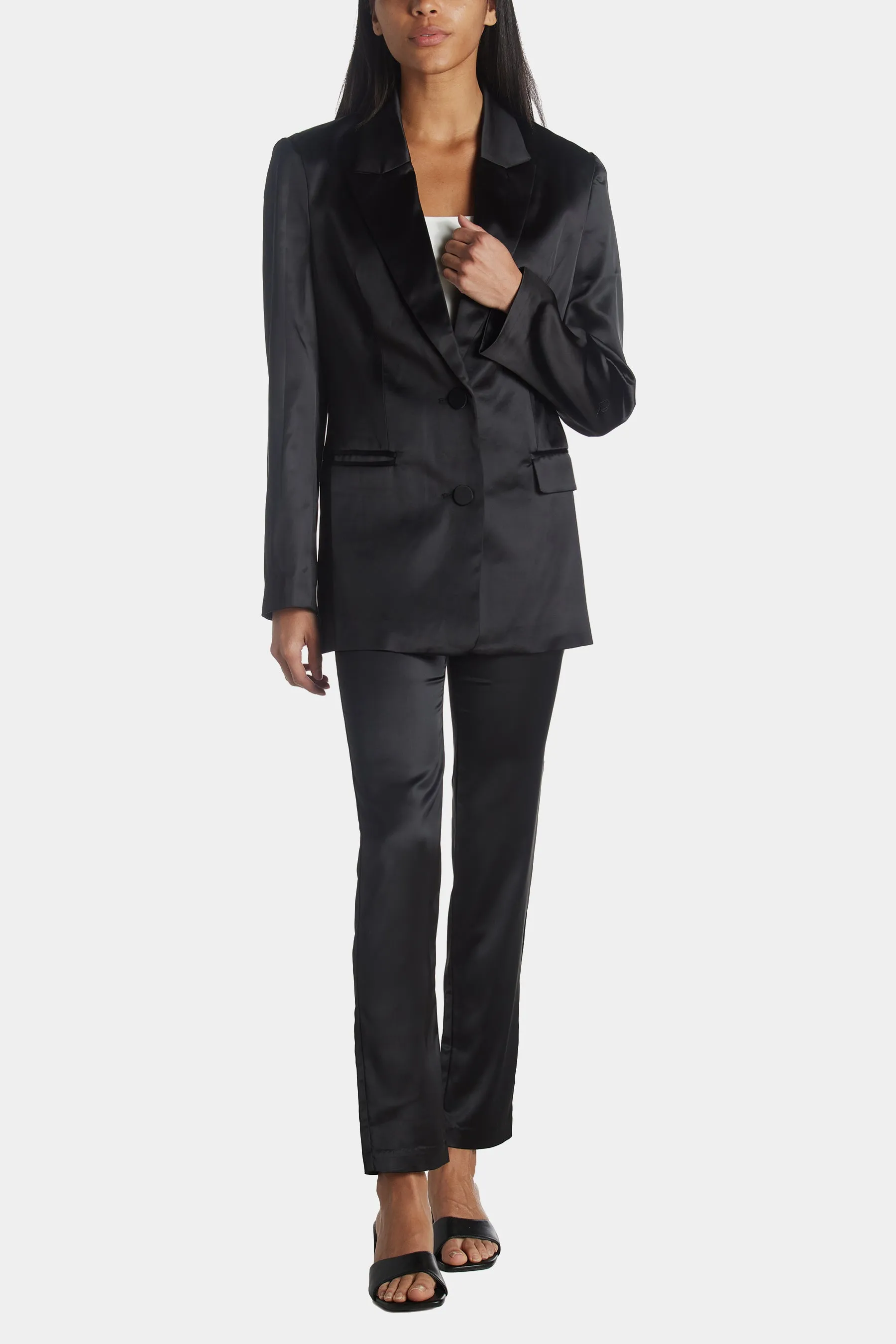 Nyah Satin Blazer sold by Lord & Taylor product image thumbnail 3