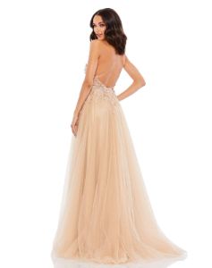 Embellished One Shoulder A Line Gown sold by Lord & Taylor