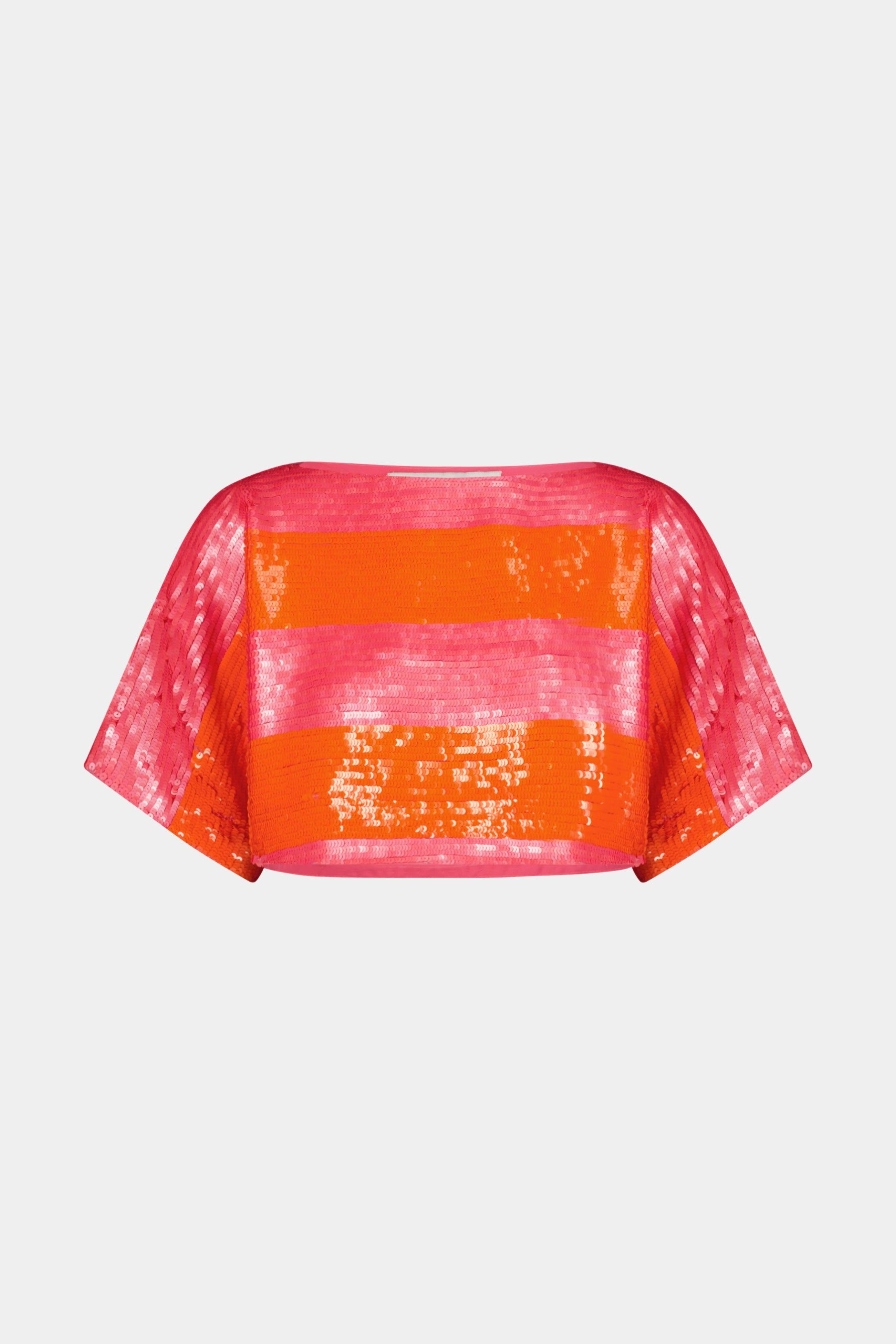 Sequin Striped Short Sleeve Top sold by Lord & Taylor product image thumbnail 2