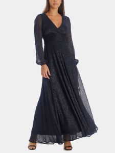 Long  Sleeve V-Neck Metallic Knit Wrap sold by Lord & Taylor