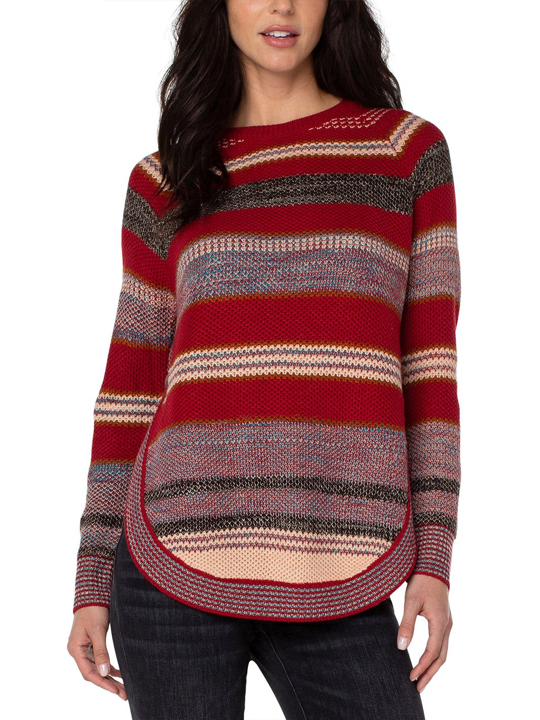 Rounded Hem Raglan Sweater sold by Lord & Taylor product image thumbnail 6