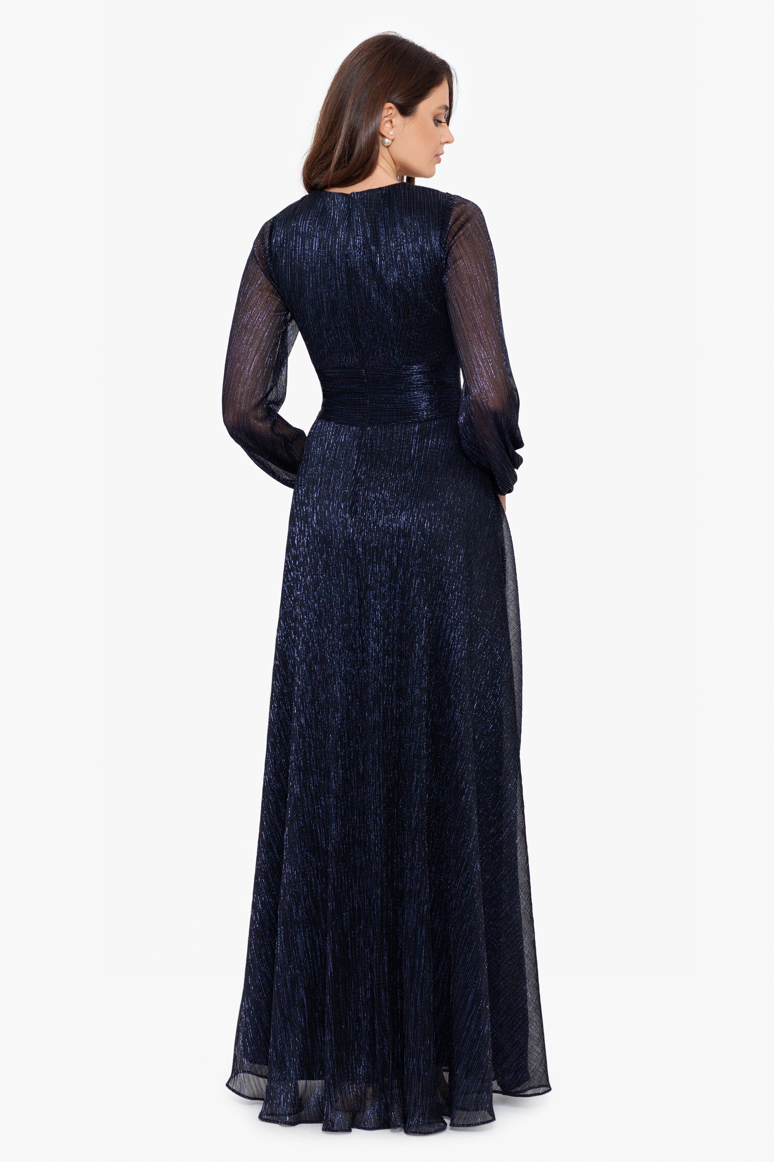 Long Sleeve V-Neck Metallic Knit Wrap sold by Lord & Taylor product image thumbnail 7