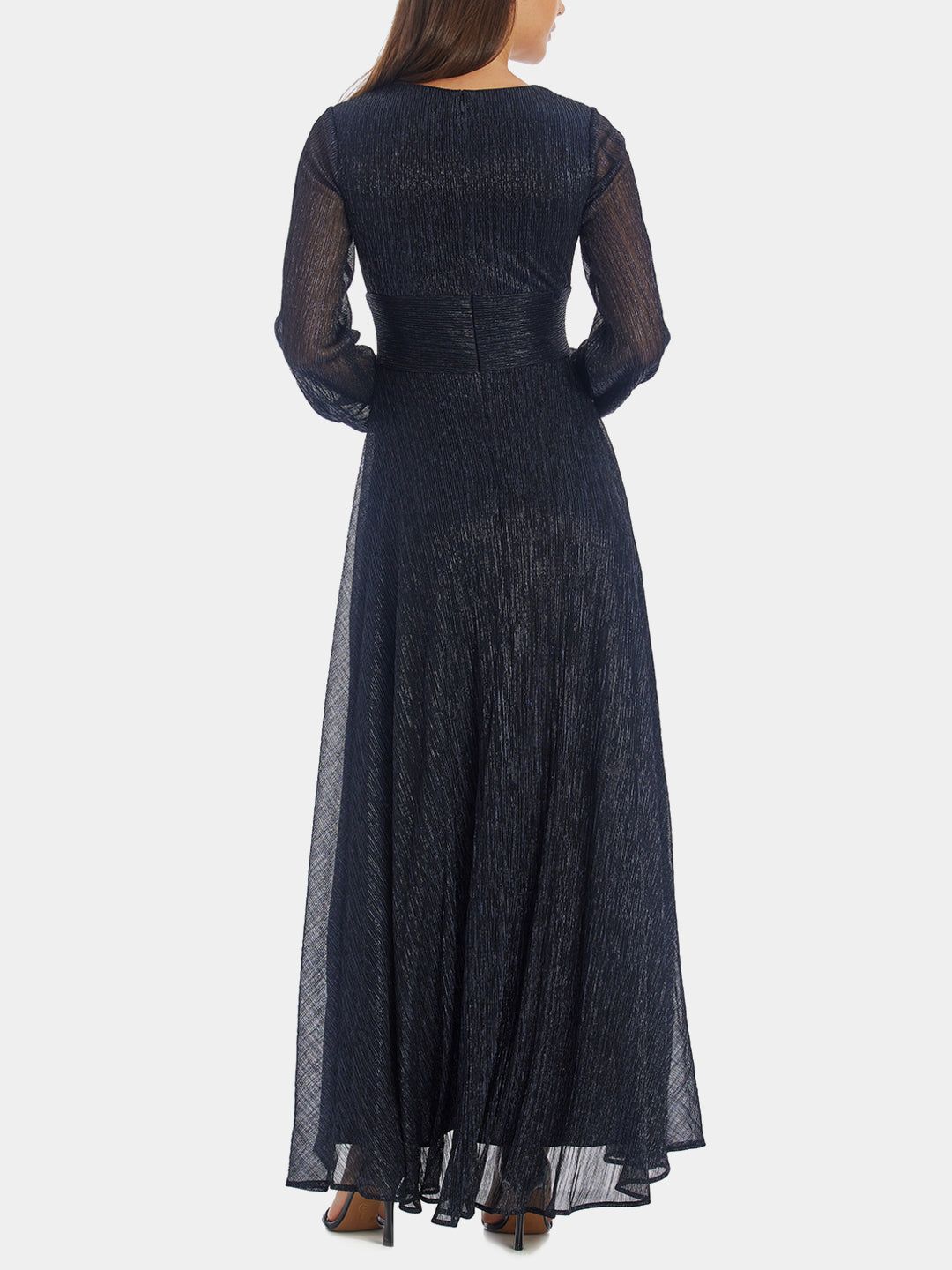 Long Sleeve V-Neck Metallic Knit Wrap sold by Lord & Taylor product image thumbnail 5