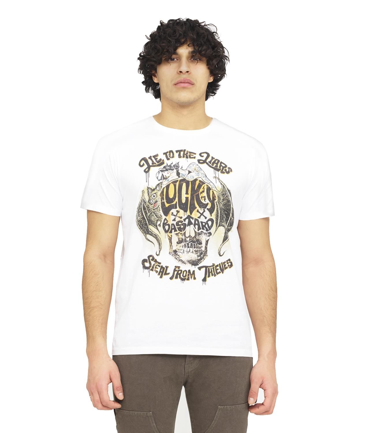 Lucky Bastard Graphic T-Shirt sold by Lord & Taylor product image thumbnail 5