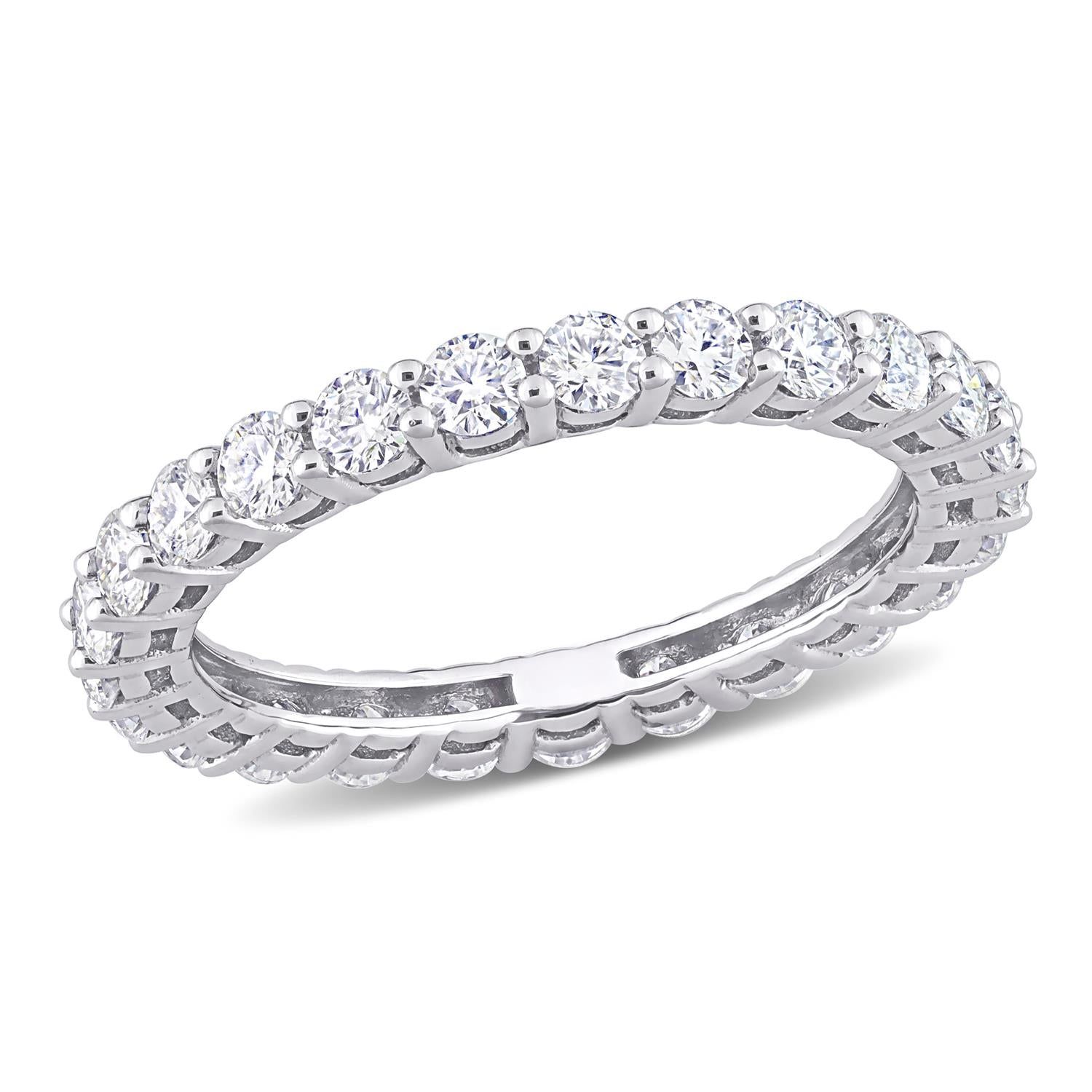 10k White Gold Moissanite Eternity Ring sold by Lord & Taylor product image thumbnail 11