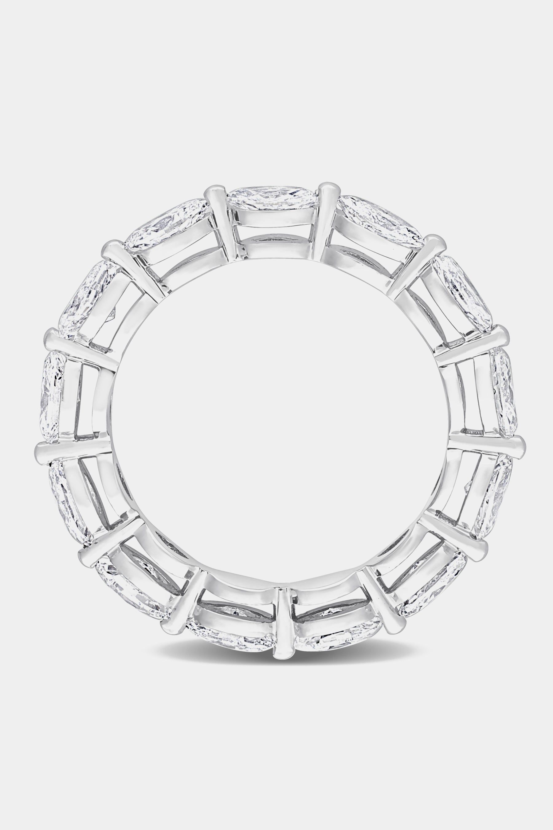 Diamond Marquise-Cut Eternity 14k White Gold Ring sold by Lord & Taylor product image thumbnail 3