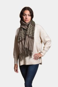 Herringbone Woven Fringe Scarf sold by Lord & Taylor