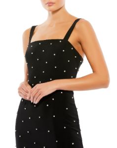 Sleeveless Pearl Encrusted Square Neck Midi Dress sold by Lord & Taylor