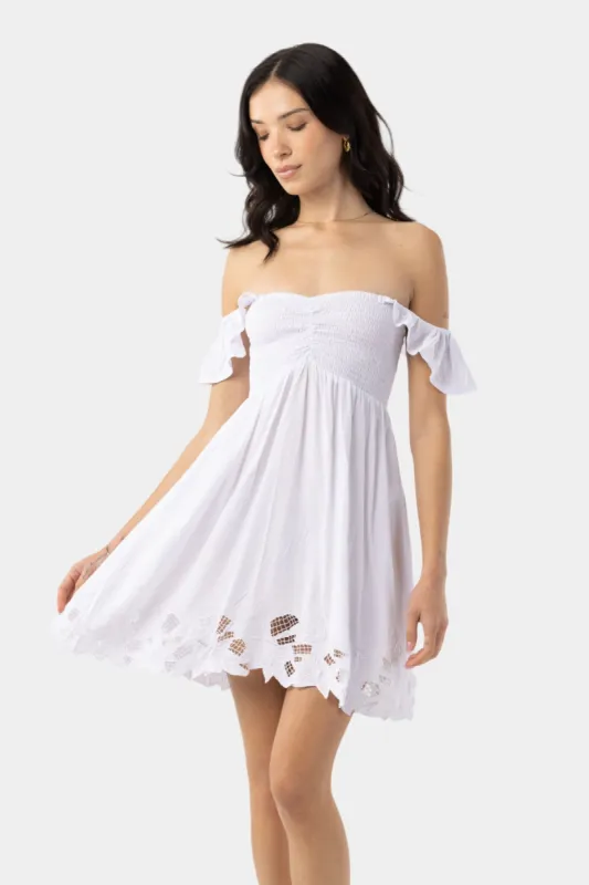 Serendipity Smocked Mini Dress sold by Lord & Taylor