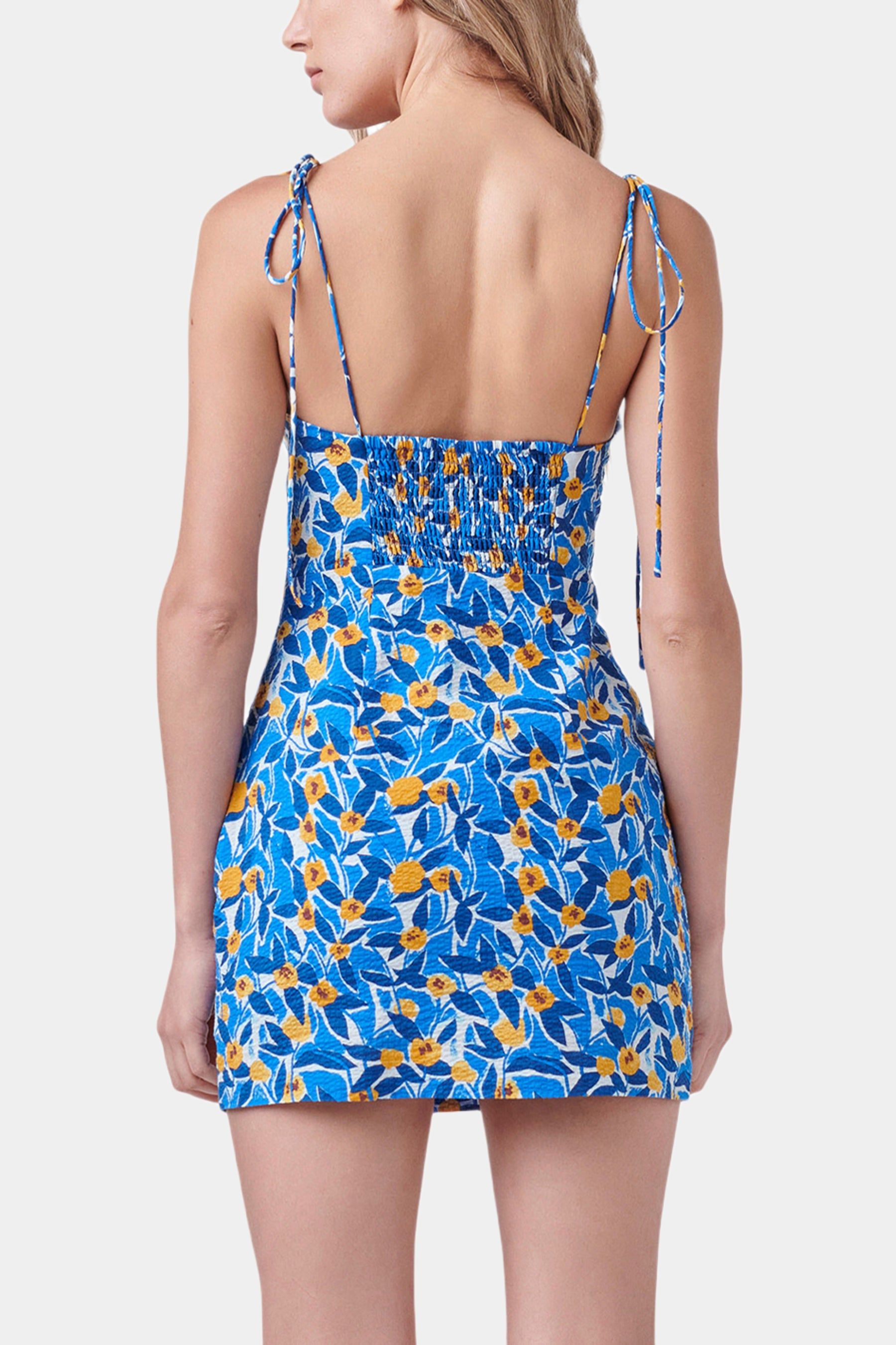 Floral Print Textured Fitted Mini Dress sold by Lord & Taylor product image thumbnail 3