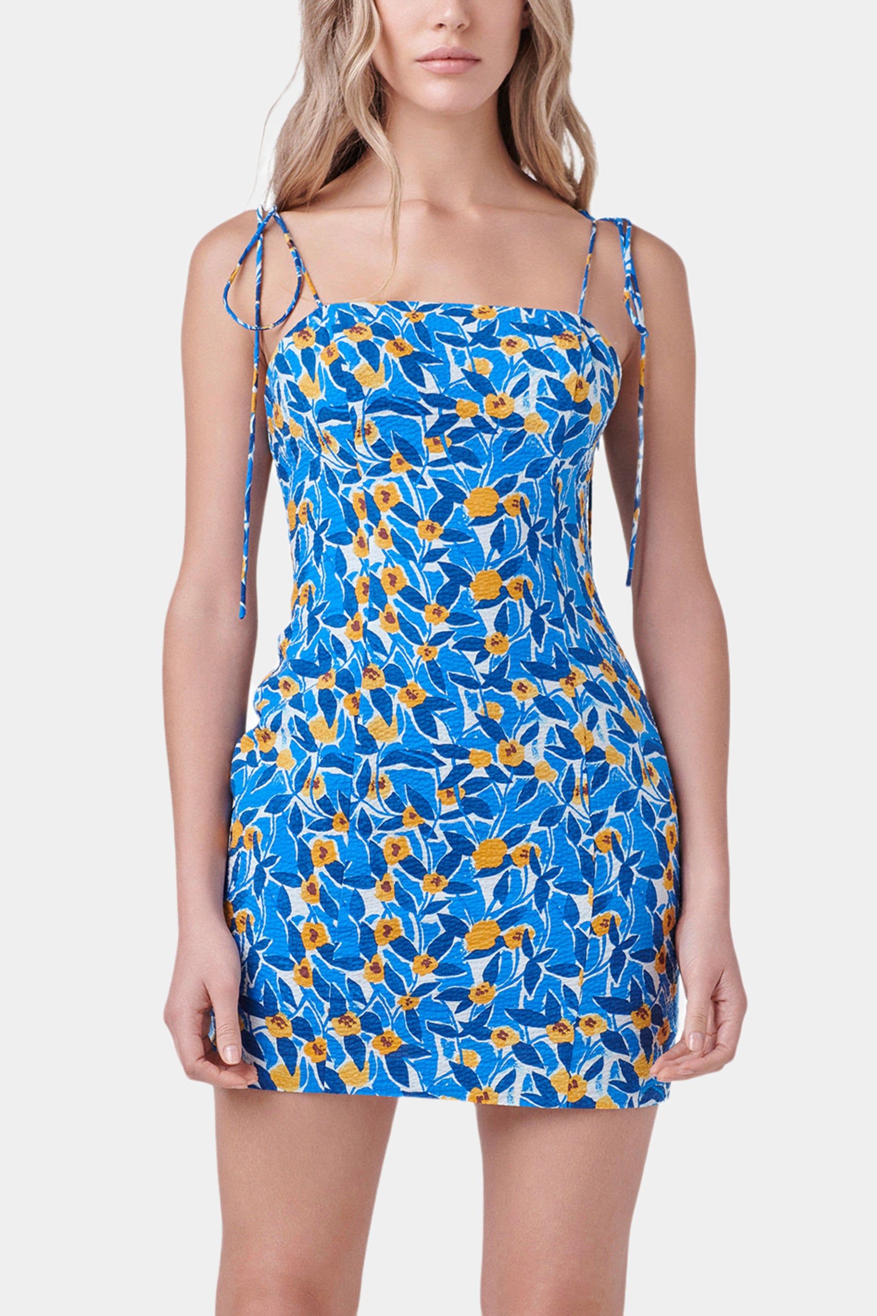 Floral Print Textured Fitted Mini Dress sold by Lord & Taylor