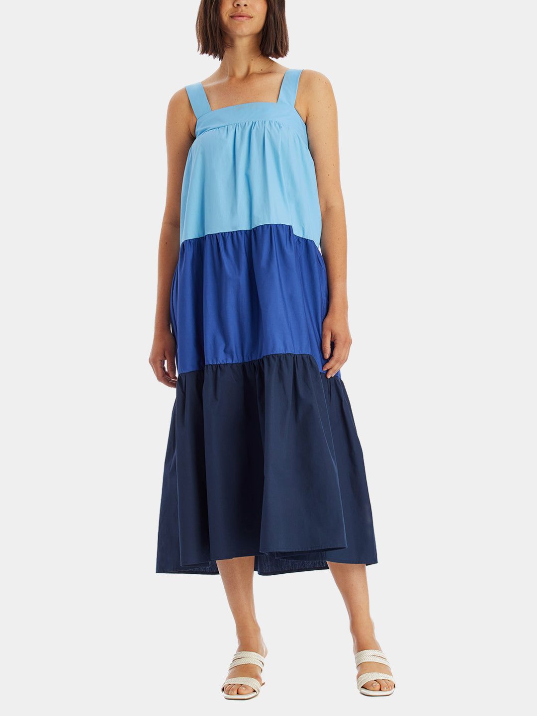 Sleeveless Multi Colored Tiered Dress sold by Lord & Taylor