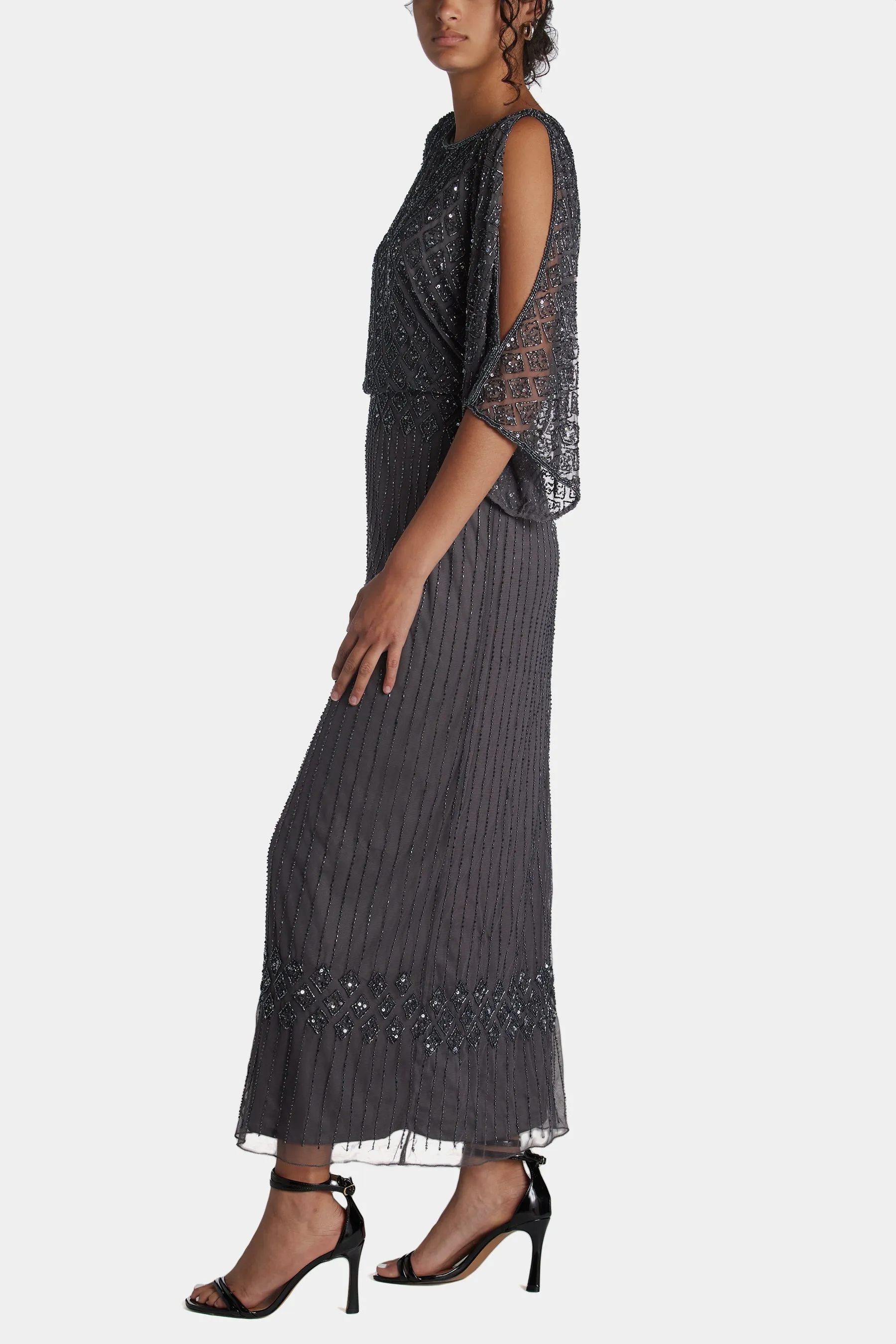 Cold Shoulder Blouson Dress sold by Lord & Taylor product image thumbnail 4