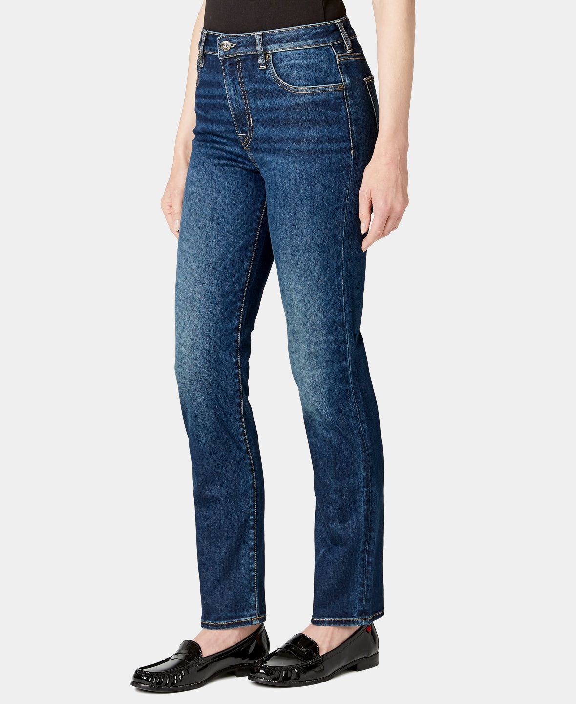 Jayden High Rise Straight Jeans sold by Lord & Taylor product image thumbnail 2