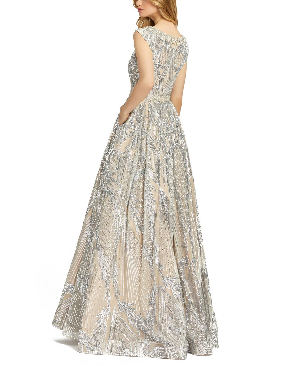A-Line Sequin Ballgown sold by Lord & Taylor product image thumbnail 3