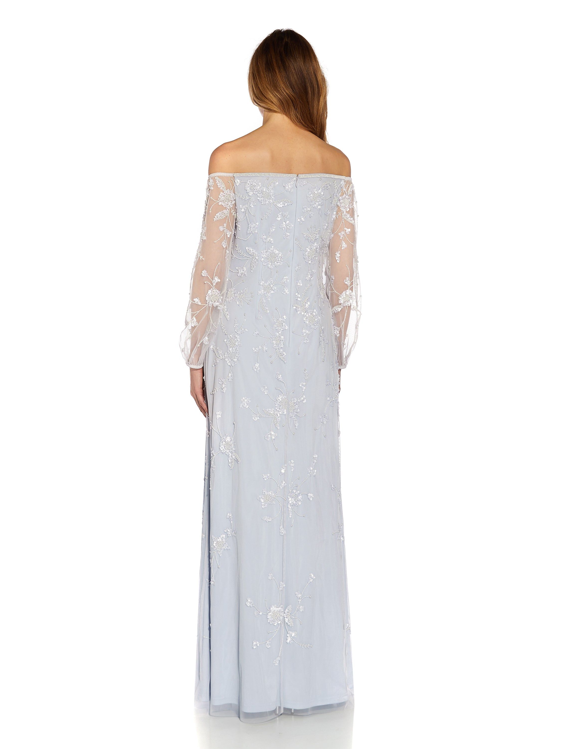 Long Sleeve Beaded Gown sold by Lord & Taylor product image thumbnail 2