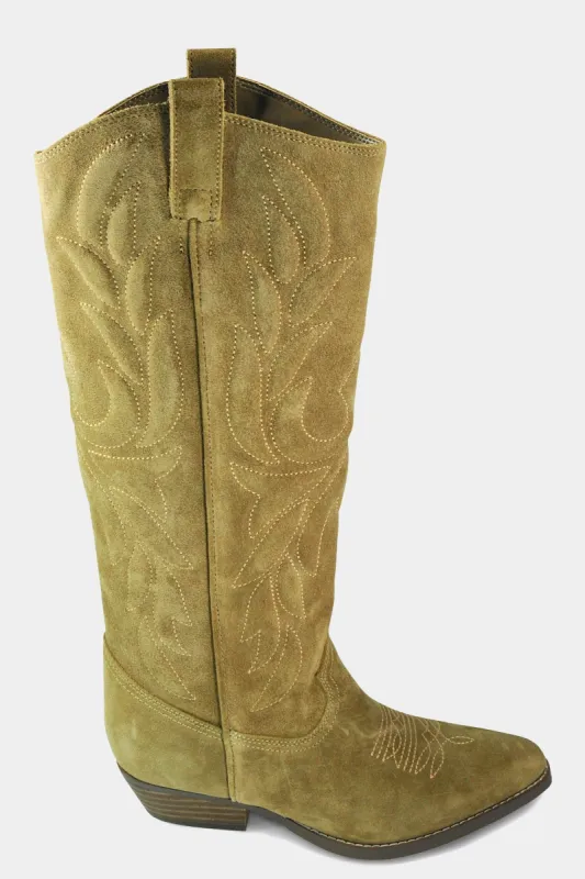 Austin Suede Tall Western Boot sold by Lord & Taylor