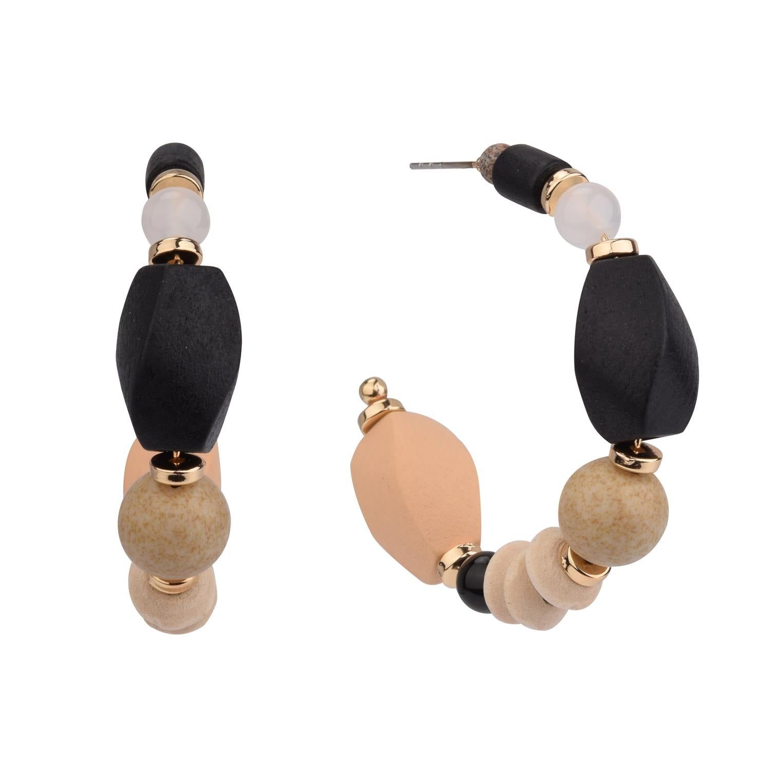 Mixed Bead Hoop Earrings sold by Lord & Taylor product image thumbnail 9