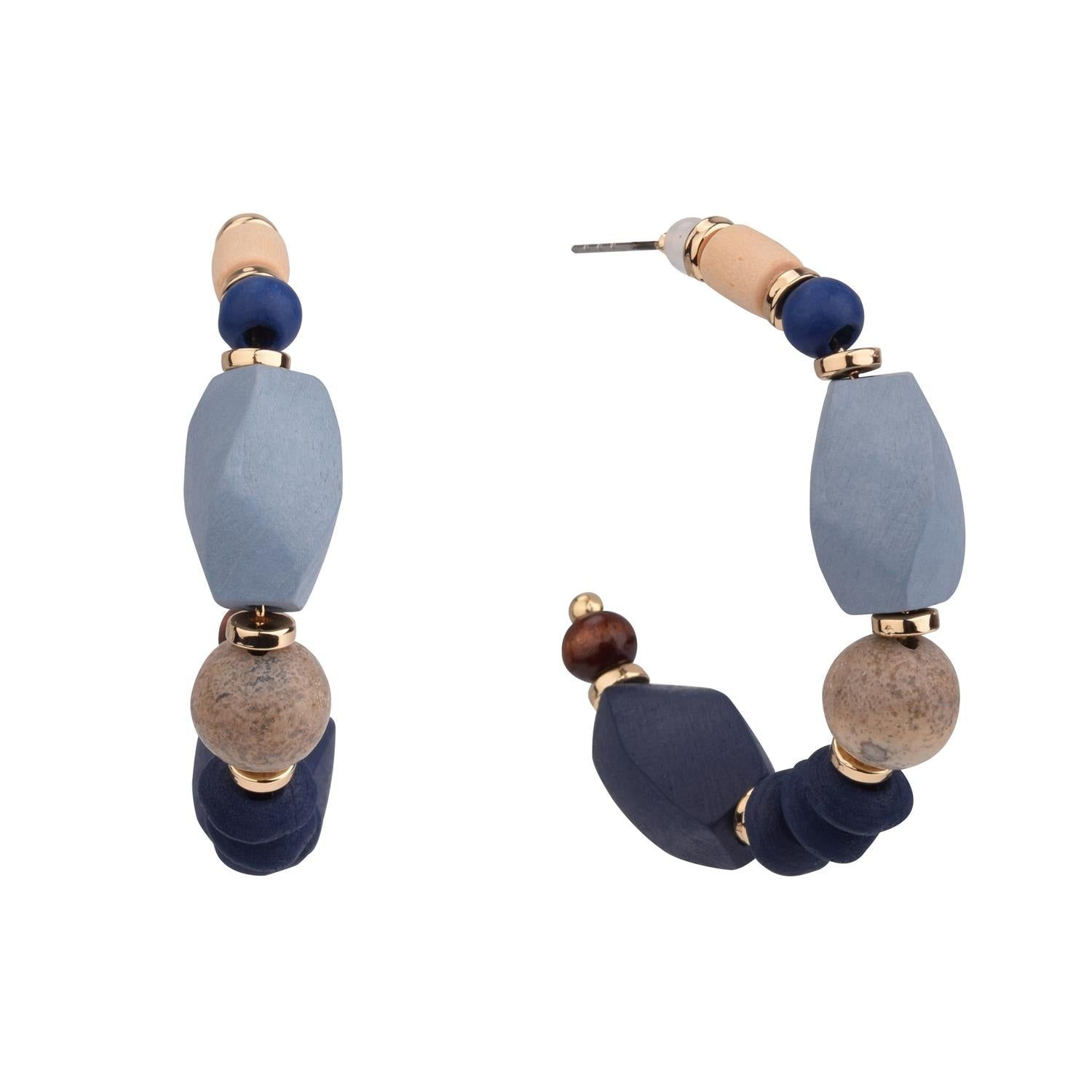 Mixed Bead Hoop Earrings sold by Lord & Taylor