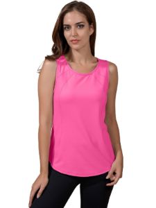 Back Open Mesh Contrast Tank Top sold by Lord & Taylor