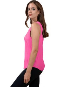 Back Open Mesh Contrast Tank Top sold by Lord & Taylor