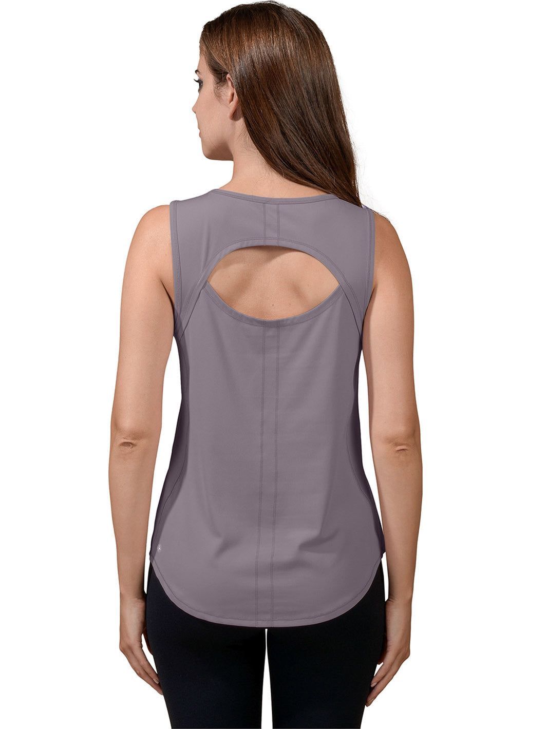 Back Open Mesh Contrast Tank Top sold by Lord & Taylor product image thumbnail 3