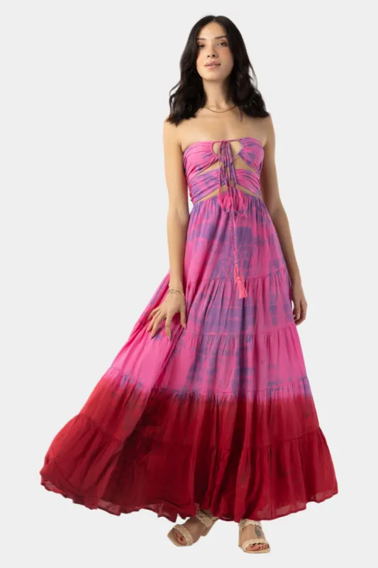 Marina Smocked Maxi Dress sold by Lord & Taylor