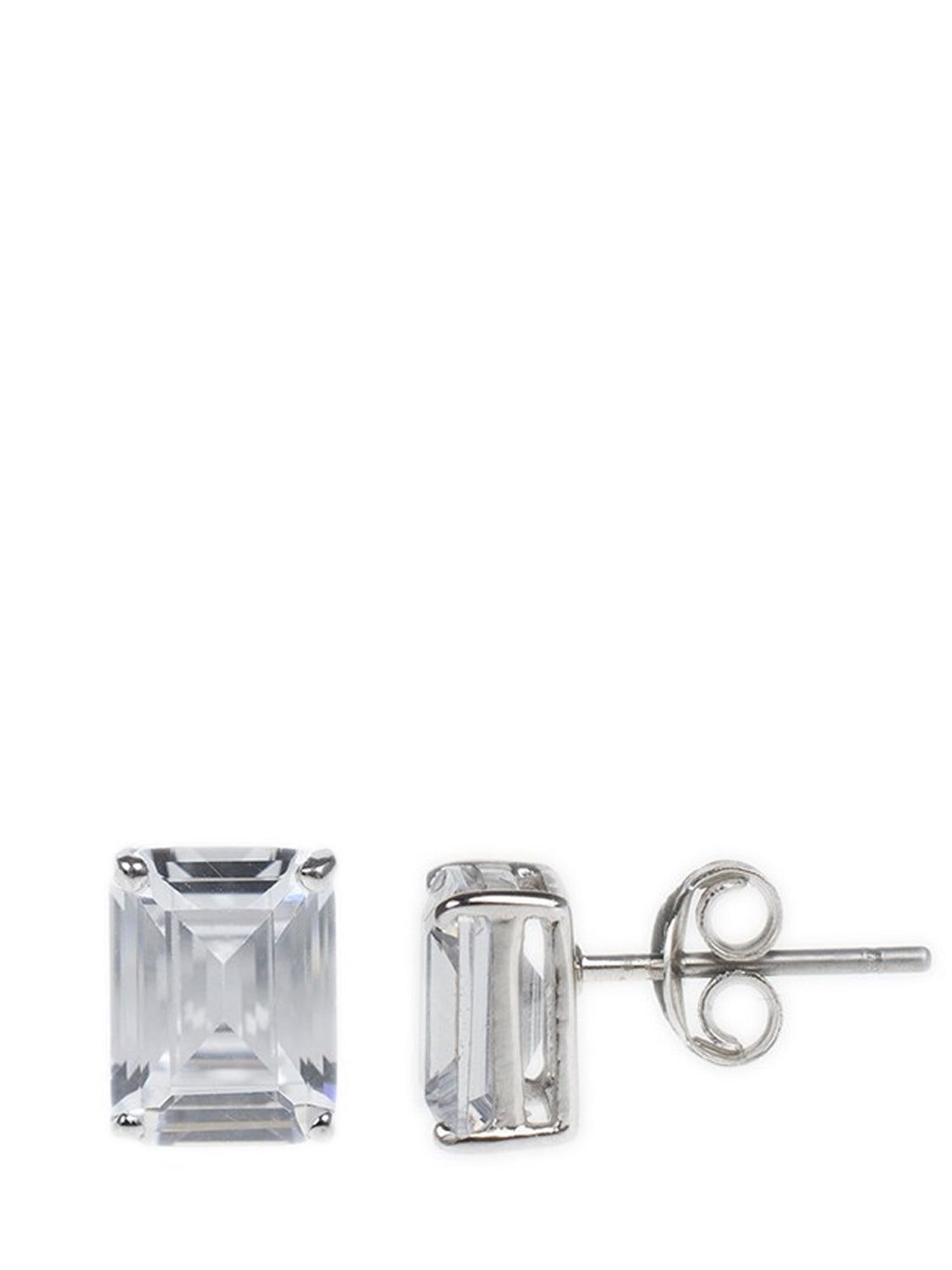 Emerald Cut Stud Earrings sold by Lord & Taylor product image thumbnail 4