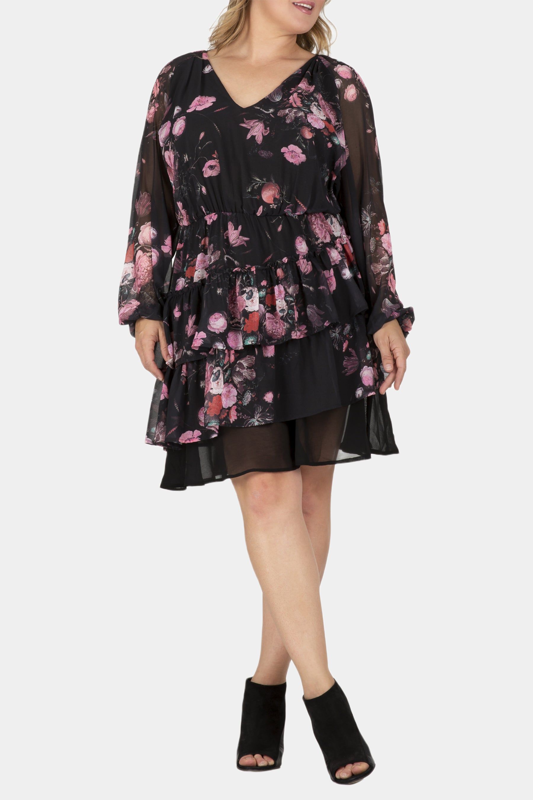 Miranda Women's Mini Floral Printed Swing Dress sold by Lord & Taylor product image thumbnail 2