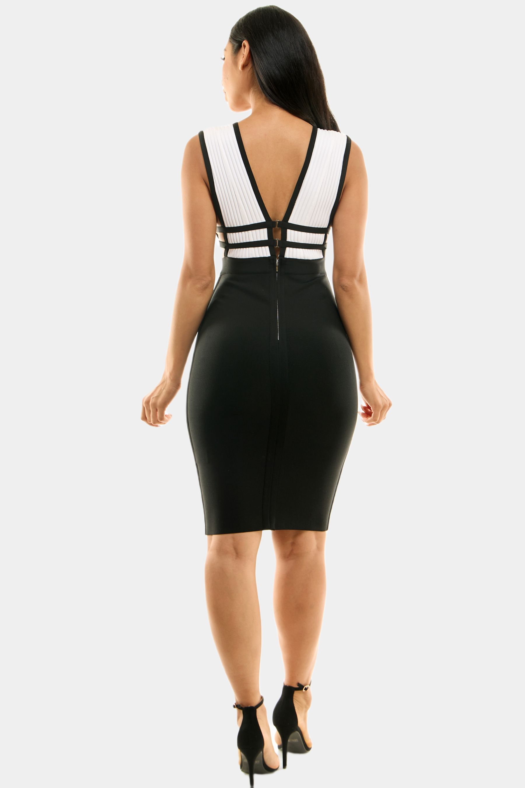 Plunge Neck Bandage Dress sold by Lord & Taylor product image thumbnail 3