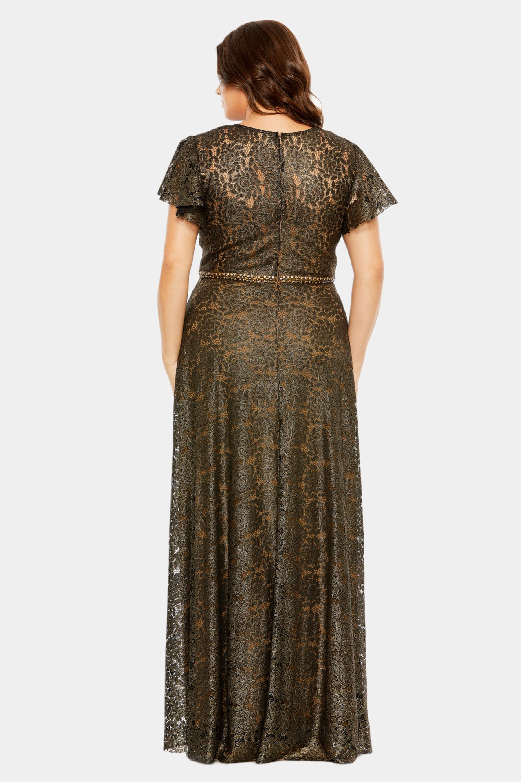 Beaded Belt Gown sold by Lord & Taylor product image thumbnail 3