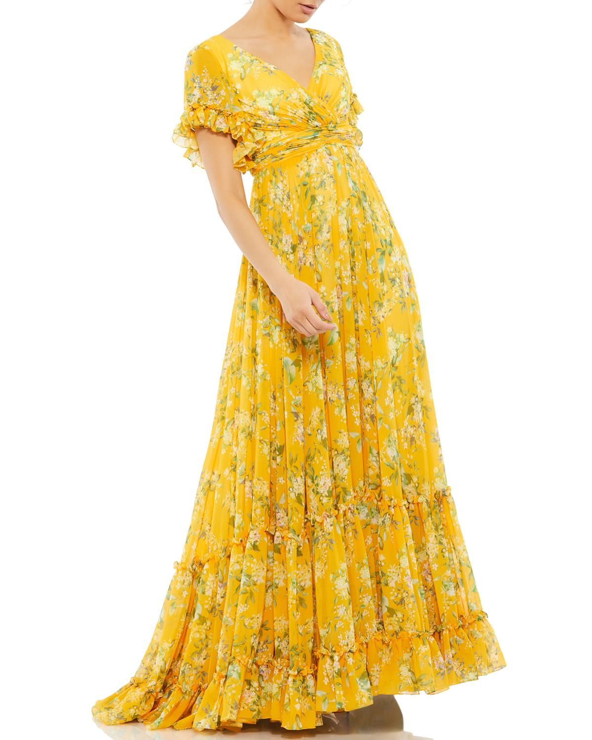 Short Sleeve Chiffon Gown sold by Lord & Taylor product image thumbnail 10