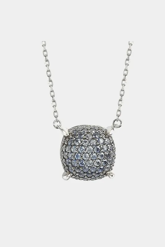 Sapphire And Diamond Accent Pave Cluster Necklace sold by Lord & Taylor