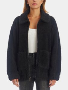 Long Sherpa Teddy Jacket sold by Lord & Taylor