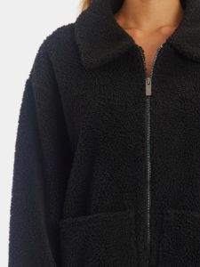 Long Sherpa Teddy Jacket sold by Lord & Taylor