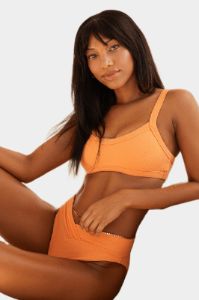 Retro High Cut Cheeky Swim Bikini Bottom - Reef sold by Lord & Taylor