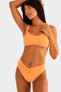Retro High Cut Cheeky Swim Bikini Bottom - Reef sold by Lord & Taylor