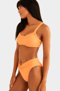 Retro High Cut Cheeky Swim Bikini Bottom - Reef sold by Lord & Taylor