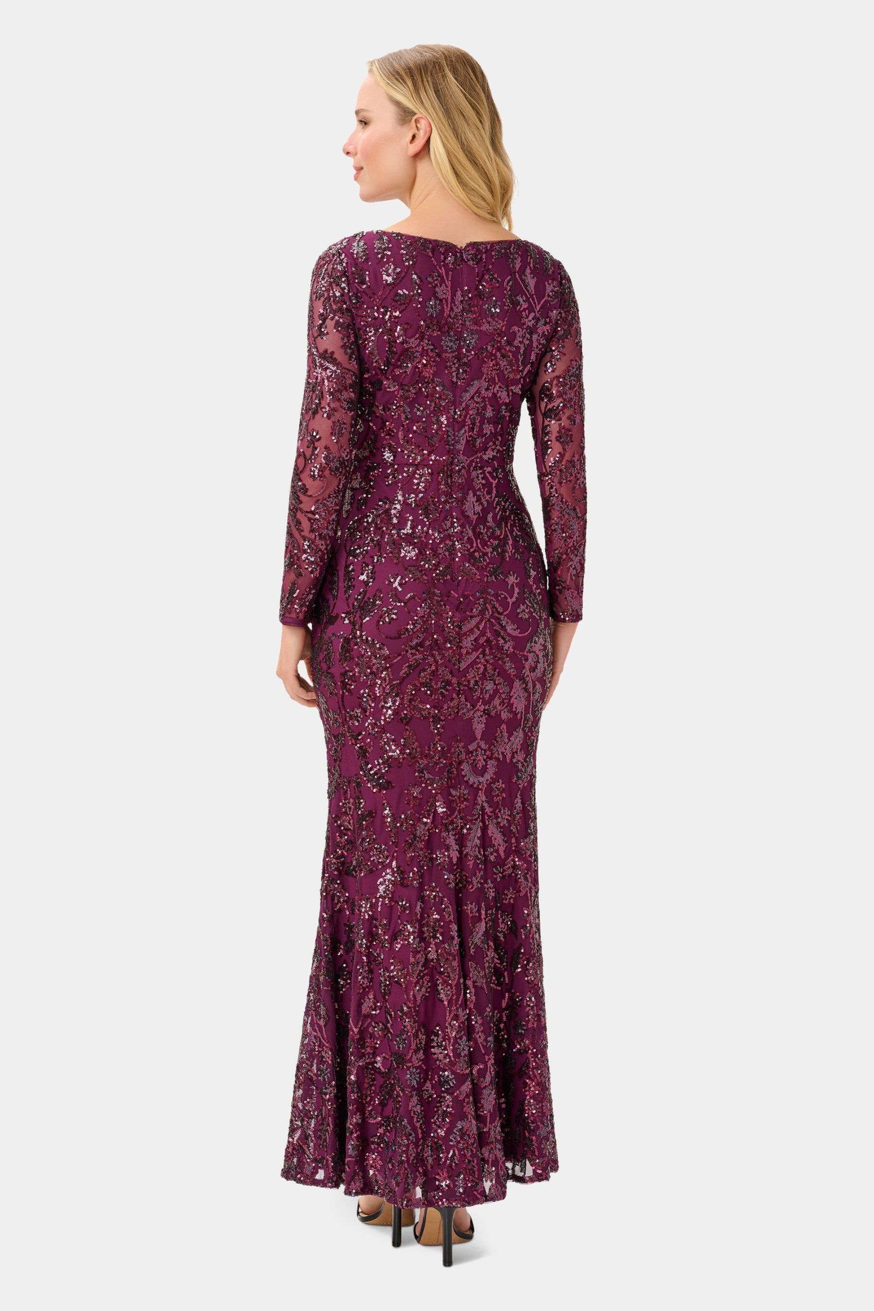 Stretch Sequin Gown sold by Lord & Taylor product image thumbnail 4
