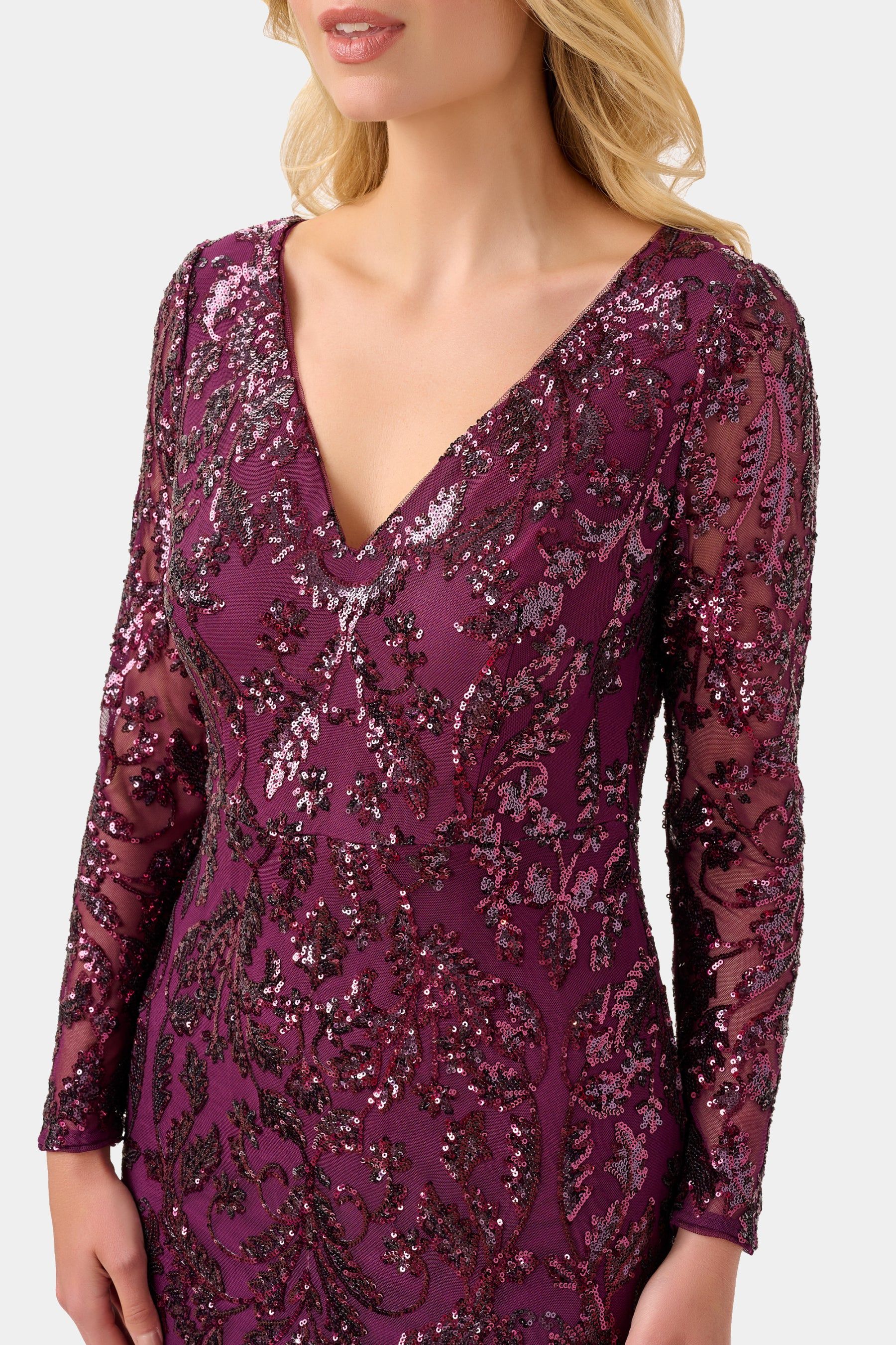 Stretch Sequin Gown sold by Lord & Taylor product image thumbnail 2