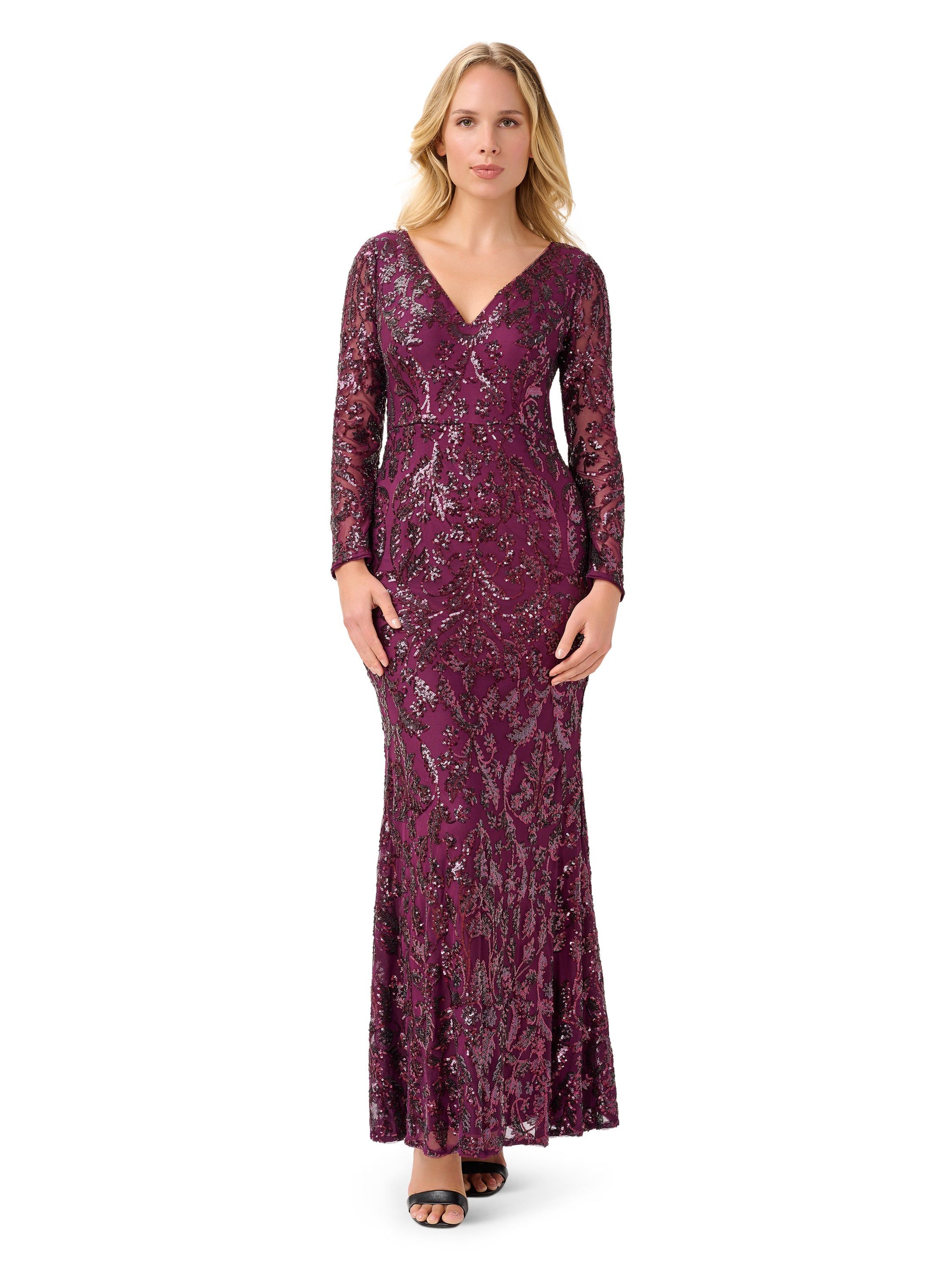 Stretch Sequin Gown sold by Lord & Taylor product image thumbnail 5