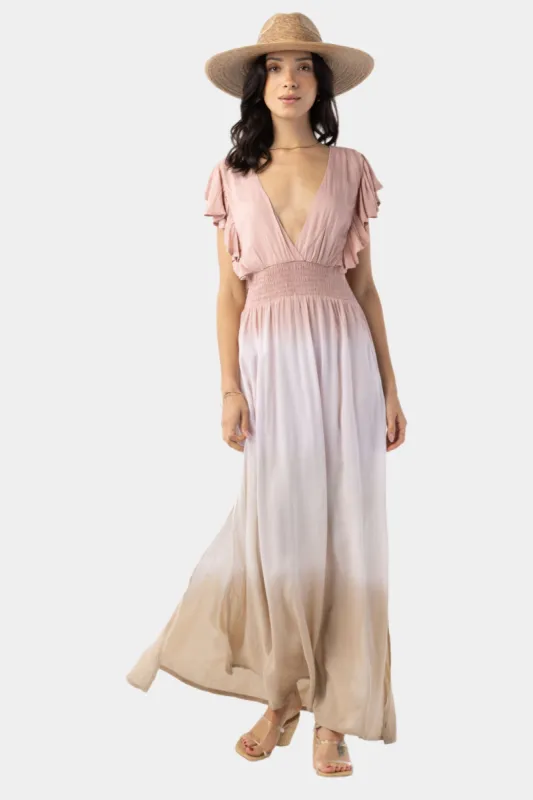 Dahlia Flutter Sleeve Maxi Dress sold by Lord & Taylor